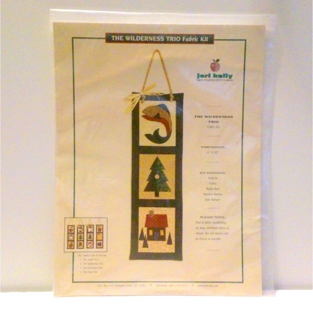 The Wilderness Trio Fabric Wall Hanging Quilt Kit by Jeri Kelly No Fabric